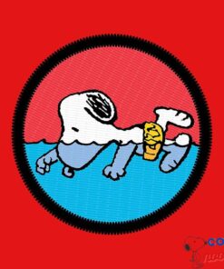 Peanuts Snoopy Swimming Bliss Men's Varsity Jacket