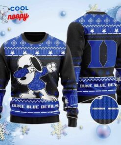 Snoopy Dabbing Knitted Ugly Christmas Sweater for the Devils