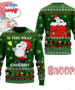 Snoopy Is This Jolly Enough Christmas Ugly Sweater