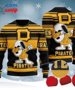 Snoopy Love Pirates For Baseball Fans Knitted Ugly Christmas Sweater
