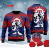 Snoopy Love Rangers For Baseball Fans Knitted Ugly Christmas Sweater