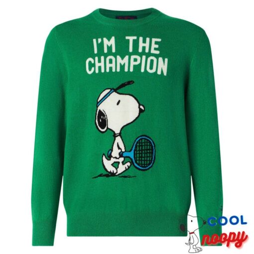 Stay cozy with a Snoopy Winter Mood sweater for men