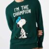 Women's sweater with Monday Mood Snoopy print