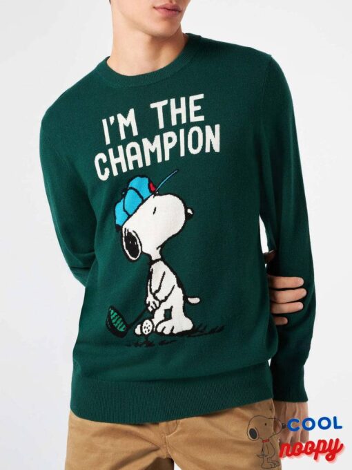 Women's sweater with Monday Mood Snoopy print