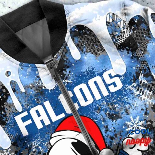 Air Force Falcons Snoopy Dabbing The Peanuts Christmas Bomber Jacket 5