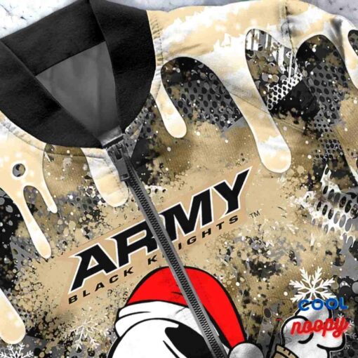 Army Black Knights Snoopy Dabbing The Peanuts Christmas Bomber Jacket 5