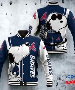 Atlanta Braves Snoopy Baseball Jacket 1