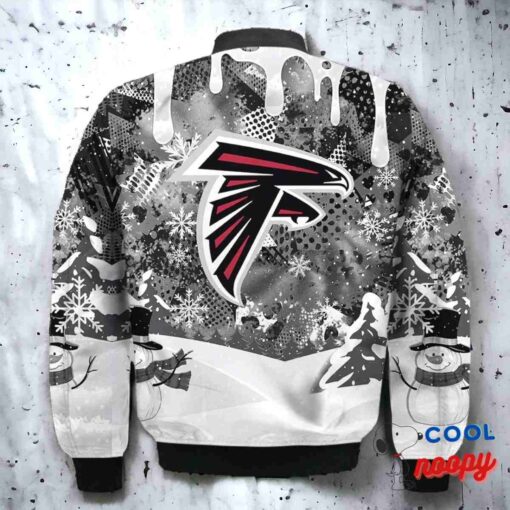 Atlanta Falcons Snoopy Dabbing The Peanuts Christmas Bomber Jacket 3