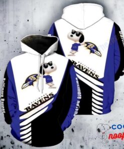 Baltimore Ravens Snoopy 3D Hoodie 2
