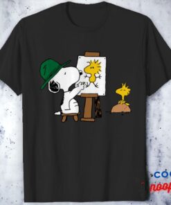 Best selling Snoopy Painting Woodstock T Shirt 1