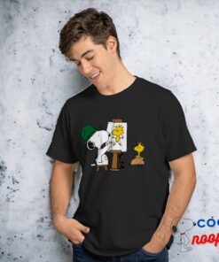 Best selling Snoopy Painting Woodstock T Shirt 3