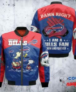Buffalo Bills Snoopy Afc Champions Bomber Jacket 1