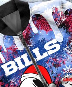 Buffalo Bills Snoopy Dabbing The Peanuts Christmas Bomber Jacket 5