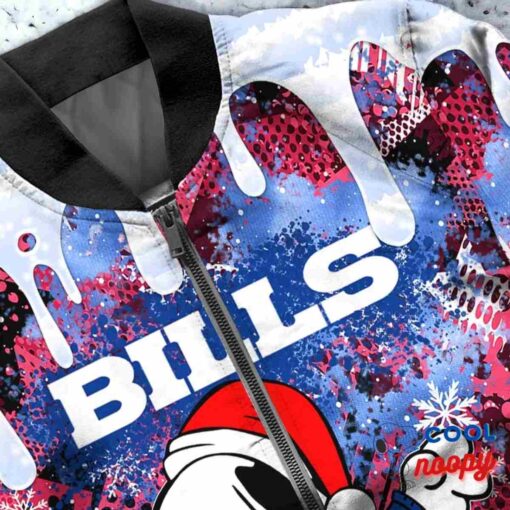 Buffalo Bills Snoopy Dabbing The Peanuts Christmas Bomber Jacket 5