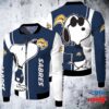 Buffalo Sabres Snoopy Lover Fleece Bomber Jacket 1