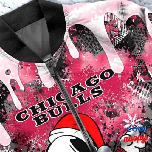 Chicago Bulls Snoopy Dabbing The Peanuts Christmas Bomber Jacket 5