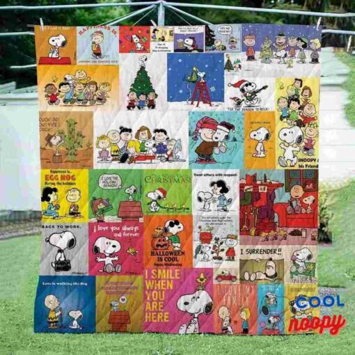 Christmas Snoopy Peanuts 3D Quilt Blanket 1