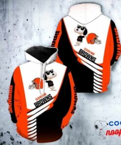 Cleveland Browns Snoopy 3D Hoodie 2