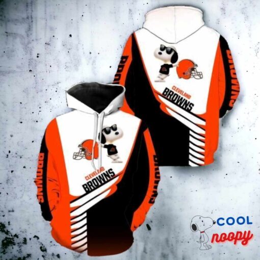 Cleveland Browns Snoopy 3D Hoodie 2