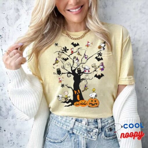 Cute Tree Snoopy Halloween T Shirt 1