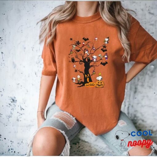 Cute Tree Snoopy Halloween T Shirt 4
