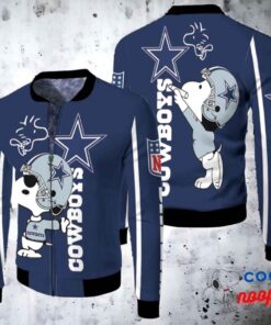 Dallas Cowboys Snoopy 3D Jersey Fleece Bomber Jacket 2