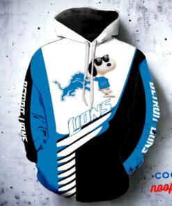 Detroit Lions Snoopy All Over Hoodie 2