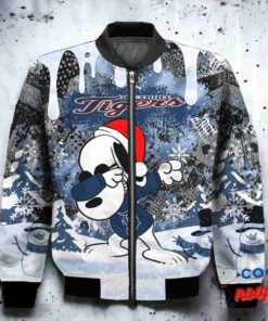 Detroit Tigers Snoopy Dabbing The Peanuts Christmas Bomber Jacket 2