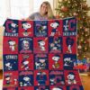 Disney Snoopy Cleveland Indians Quilt Blanket 1