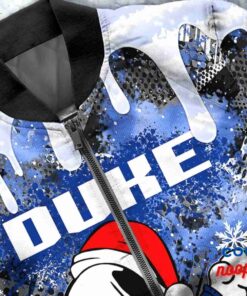 Duke Blue Devils Snoopy Dabbing The Peanuts Christmas Bomber Jacket 5