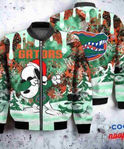 Florida Gators Snoopy Dabbing The Peanuts Christmas Bomber Jacket 1