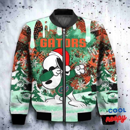 Florida Gators Snoopy Dabbing The Peanuts Christmas Bomber Jacket 2
