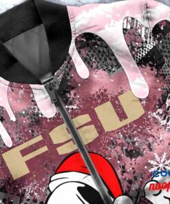 Florida State Seminoles Snoopy Dabbing The Peanuts Christmas Bomber Jacket 5