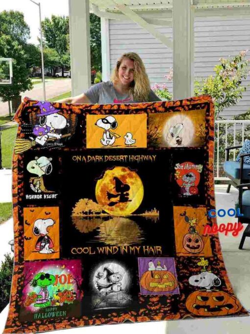 Halloween Snoopy Quilt Blanket 1