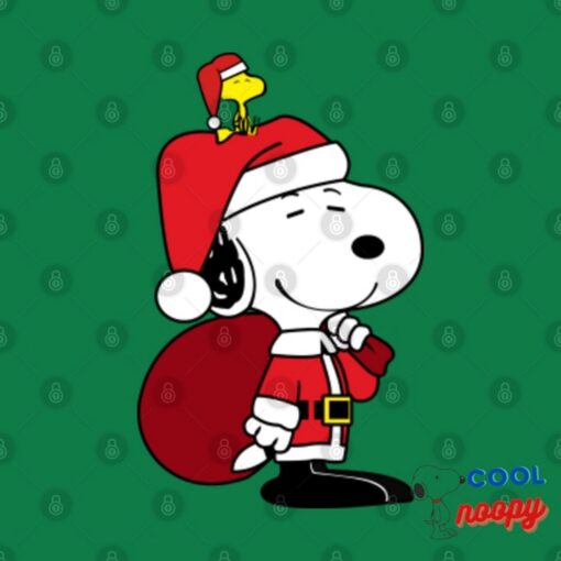 Happy Snoopy Santa Claus T Shirt 2