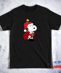 Happy Snoopy Santa Claus T Shirt 3