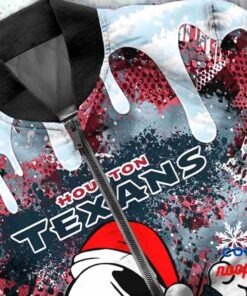 Houston Texans Snoopy Dabbing The Peanuts Christmas Bomber Jacket 5