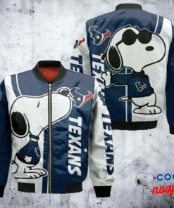Houston Texans Snoopy Lover 3D Printed Bomber Jacket 1