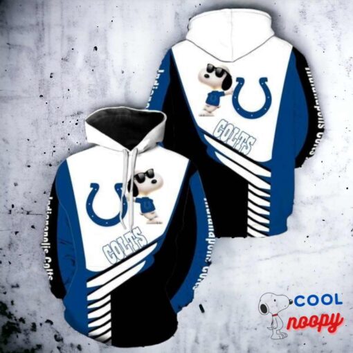 Indianapolis Colts Snoopy 3D Hoodie 2