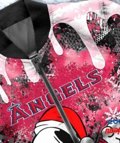 Los Angeles Angels Snoopy Dabbing The Peanuts Christmas Bomber Jacket 5