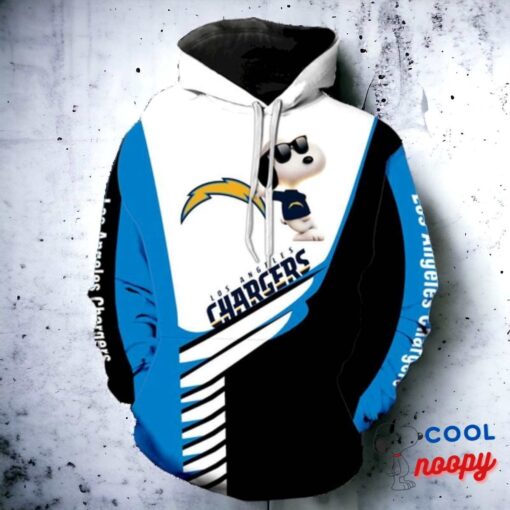 Los Angeles Chargers Snoopy 3D Hoodie 2