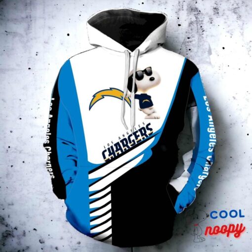 Los Angeles Chargers Snoopy All Over Hoodie 2