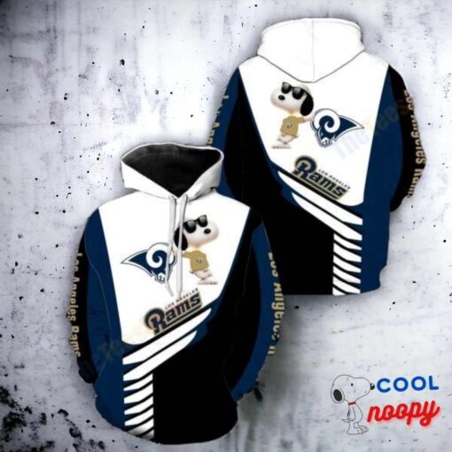 Los Angeles Rams Snoopy 3D Hoodie 2