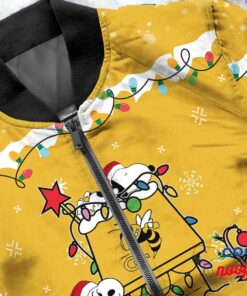 Merry Christmas Georgia Tech Yellow Jackets Snoopy 3D Bomber 5