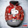 Merry Christmas Snoopy 3D All Over Printed Shirt Hoodie 2