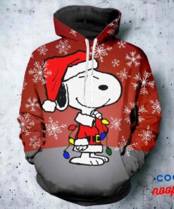 Merry Christmas Snoopy 3D All Over Printed Shirt Hoodie 2