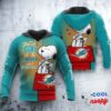 Miami Dolphins Snoopy 3D Hoodie 2