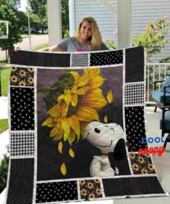 NCAA Snoopy You Are My Sunshine Quilt Blanket 1