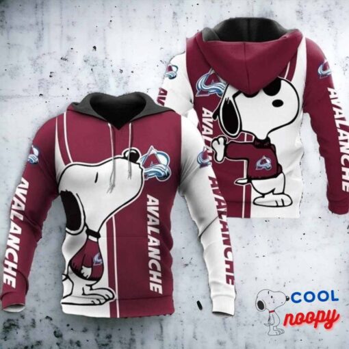 NHL Hockey Colorado Avalanche Snoopy Lover Hoodie 2