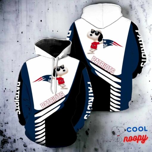 New England Patriots Snoopy All Over Hoodie 2